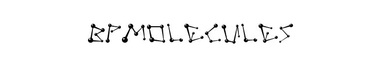 BPmolecules font preview