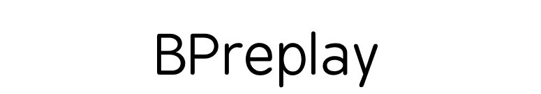 BPreplay font preview