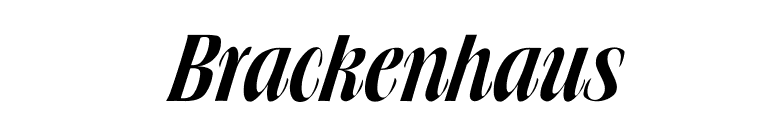 Brackenhaus font preview