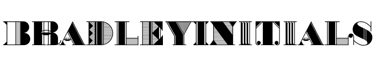 BradleyInitials font preview