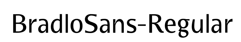 BradloSans-Regular font preview