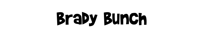 Brady Bunch font preview