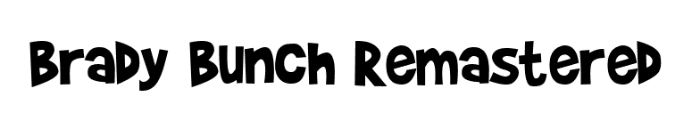 Brady Bunch Remastered font preview