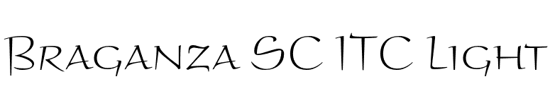 Braganza SC ITC Light font preview
