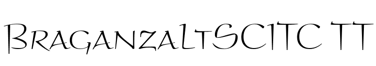 BraganzaLtSCITC TT font preview