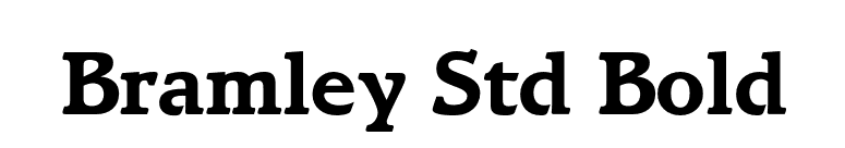 Bramley Std Bold font preview