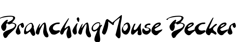 BranchingMouse Becker font preview