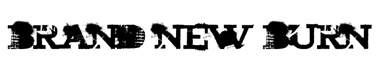 brand new burn font preview
