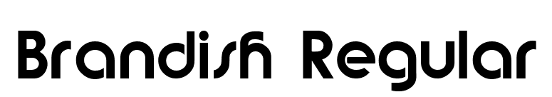Brandish Regular font preview