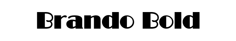 Brando Bold font preview