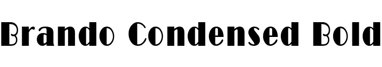 Brando Condensed Bold font preview