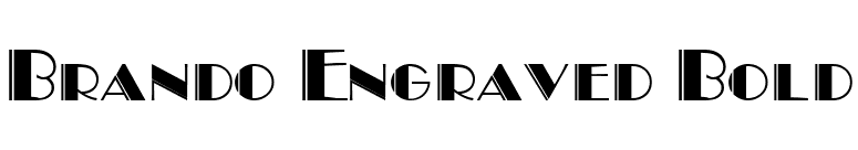 Brando Engraved Bold font preview