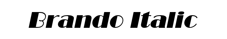 Brando Italic font preview