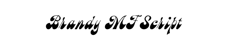 Brandy MF Script font preview