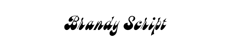 Brandy Script font preview
