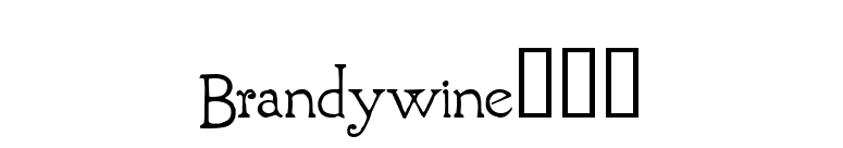 Brandywineâ„¢ font preview