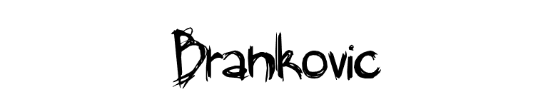 Brankovic font preview
