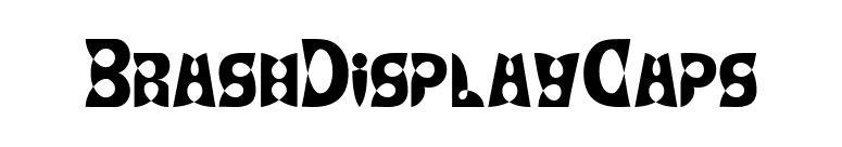BrashDisplayCaps font preview