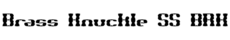 Brass Knuckle SS BRK font preview