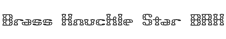 Brass Knuckle Star BRK font preview