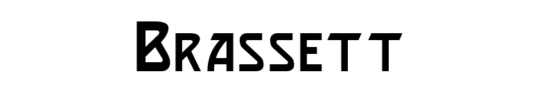 Brassett font preview