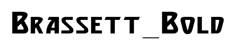 Brassett_Bold font preview