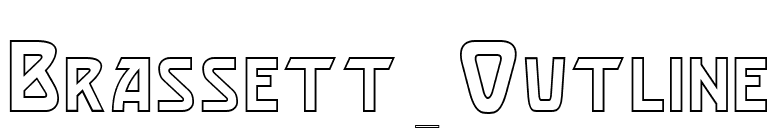 Brassett_Outline font preview