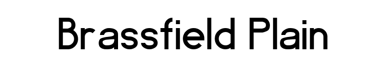 Brassfield Plain font preview