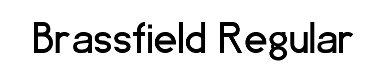 Brassfield Regular font preview