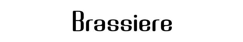 Brassiere font preview