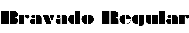 Bravado Regular font preview