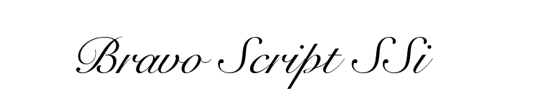 Bravo Script SSi font preview