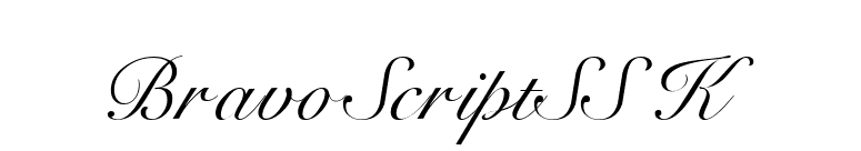 BravoScriptSSK font preview