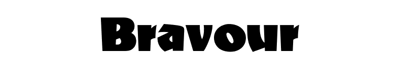 Bravour font preview