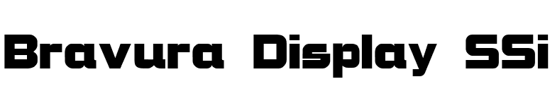 Bravura Display SSi font preview