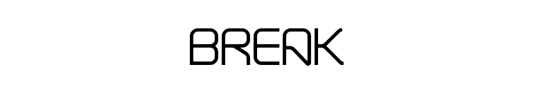 Break font preview