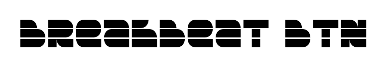 Breakbeat BTN font preview