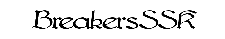 BreakersSSK font preview