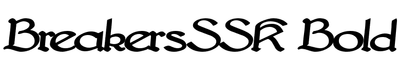 BreakersSSK Bold font preview