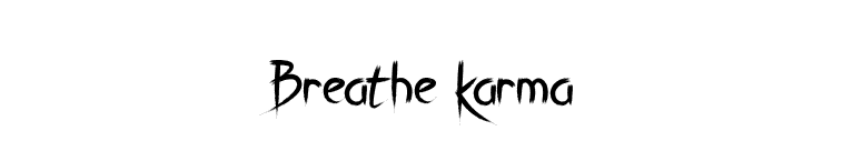 Breathe Karma font preview