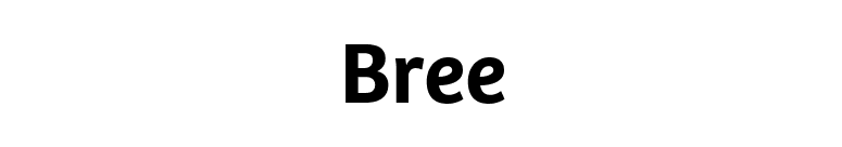 Bree font preview