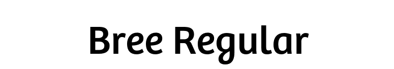 Bree Regular font preview
