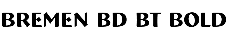 Bremen Bd BT Bold font preview