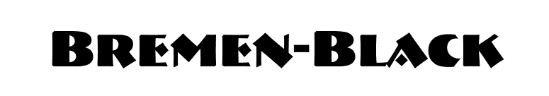 Bremen-Black font preview