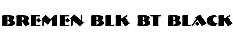 Bremen Blk BT Black font preview