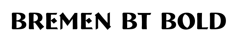 Bremen BT Bold font preview