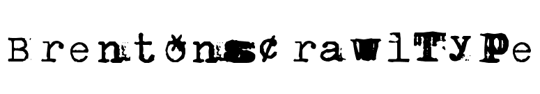 BrentonscrawlType font preview