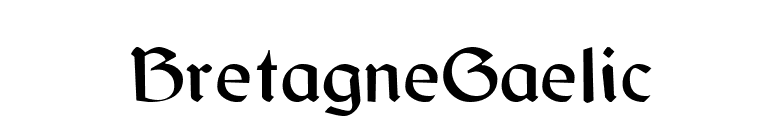 BretagneGaelic font preview