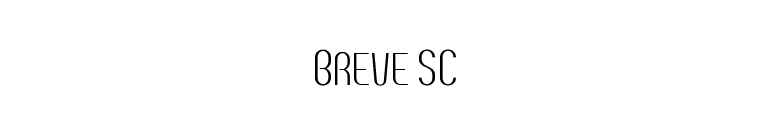 Breve SC font preview