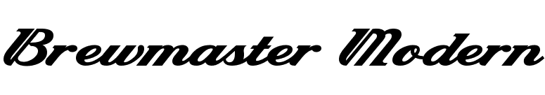 Brewmaster Modern font preview